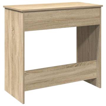  Desk Sonoma Oak 80x40x75 cm Engineered Wood