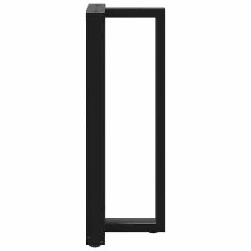  Bar Table Legs T-Shaped 2 pcs Black 40x35x(101-102) cm Steel