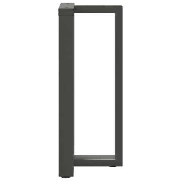  Bar Table Legs T-Shaped 2 pcs Anthracite 40x35x(91-92) cm Steel