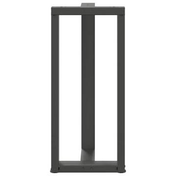  Bar Table Legs T-Shaped 2 pcs Anthracite 40x35x(91-92) cm Steel