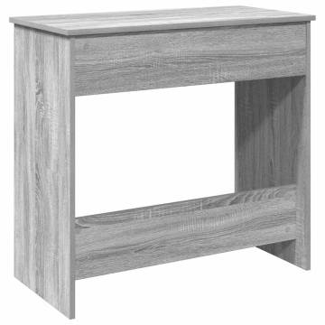  Desk Grey Sonoma 80x40x75 cm Engineered Wood