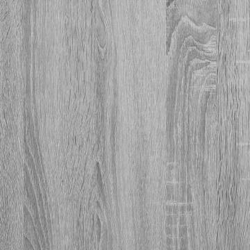  Desk Grey Sonoma 80x40x75 cm Engineered Wood