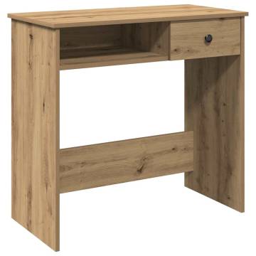  Desk Artisan Oak 80x40x75 cm Engineered Wood