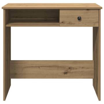  Desk Artisan Oak 80x40x75 cm Engineered Wood