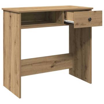  Desk Artisan Oak 80x40x75 cm Engineered Wood