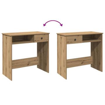  Desk Artisan Oak 80x40x75 cm Engineered Wood