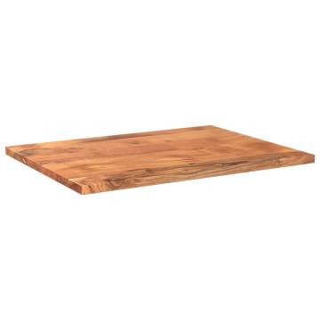  Table Top 90x50x2.5 cm Rectangular Solid Wood Acacia