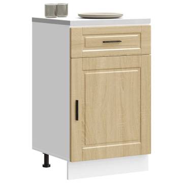  Kitchen Base Cabinet Porto Sonoma Oak Engineered Wood