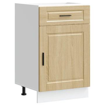  Kitchen Base Cabinet Porto Sonoma Oak Engineered Wood