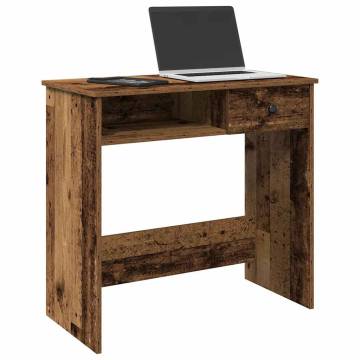  Desk Old Wood 80x40x75 cm Engineered Wood