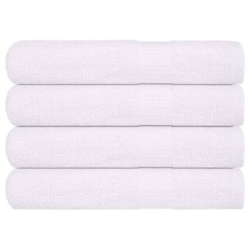  Towels 4 pcs White 100x200 cm 360 gsm 100% Cotton