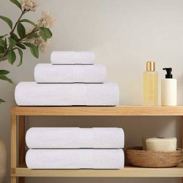  Towels 4 pcs White 100x200 cm 360 gsm 100% Cotton