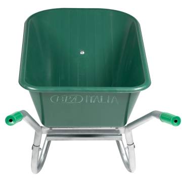  Wheelbarrow Green 90 L 150 kg Galvanised Steel and Plastic