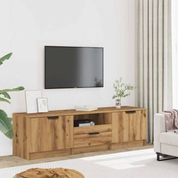  TV Cabinet Artisan Oak 140x35x40 cm Engineered Wood