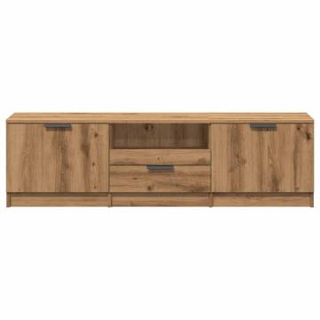  TV Cabinet Artisan Oak 140x35x40 cm Engineered Wood