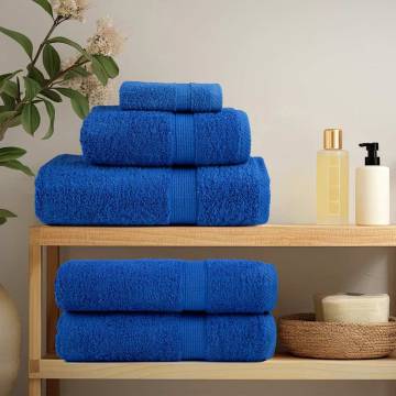  Shower Towels 2 pcs Blue 70x140 cm 360 gsm 100% Cotton