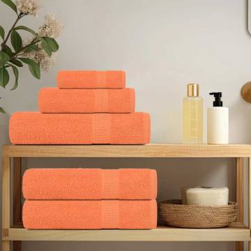  Shower Towels 4 pcs Orange 70x140 cm 360 gsm 100% Cotton