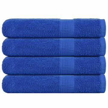  Sauna Towels 4 pcs Blue 80x200 cm 360 gsm 100% Cotton