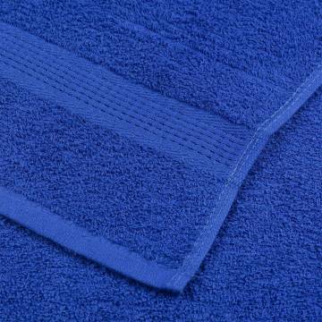  Sauna Towels 4 pcs Blue 80x200 cm 360 gsm 100% Cotton