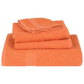  Hand Towels 2 pcs Orange 50x100 cm 360 gsm 100% Cotton