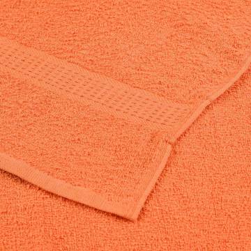  Hand Towels 2 pcs Orange 50x100 cm 360 gsm 100% Cotton