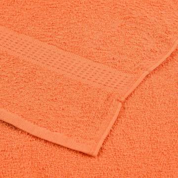  Bath Towels 2 pcs Orange 100x150 cm 360 gsm 100% Cotton