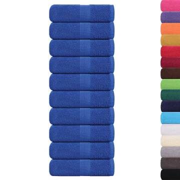  Soap Towels 10 pcs Blue 30x30 cm 360 gsm 100% Cotton