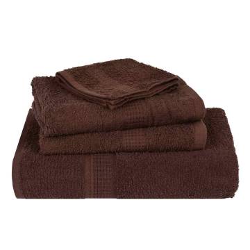  Sauna Towels 10 pcs Brown 80x200 cm 360 gsm 100% Cotton