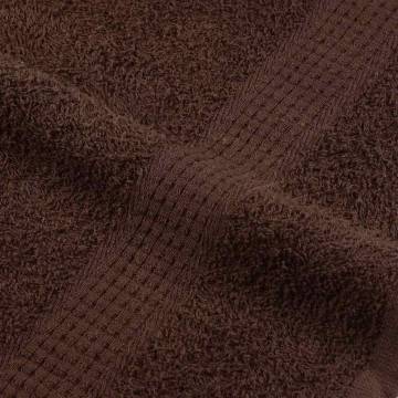  Sauna Towels 10 pcs Brown 80x200 cm 360 gsm 100% Cotton