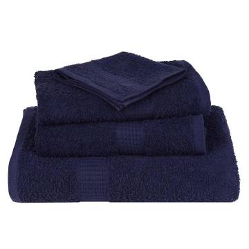  Soap Towels 2 pcs Navy Blue 30x30 cm 360 gsm 100% Cotton