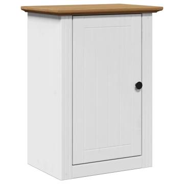  Bathroom Wall Cabinet BODO White and Brown 44x30x60 cm