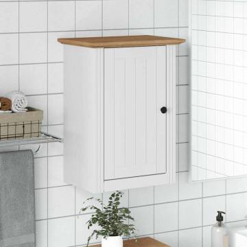  Bathroom Wall Cabinet BODO White and Brown 44x30x60 cm