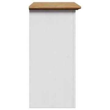  Bathroom Wall Cabinet BODO White and Brown 44x30x60 cm