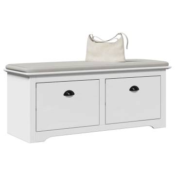  Hallway Bench BODO White 114x40x45 cm