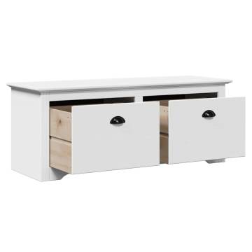  Hallway Bench BODO White 114x40x45 cm