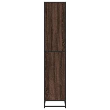  Bookcase Brown Oak 60x35x170.5 cm Engineered Wood