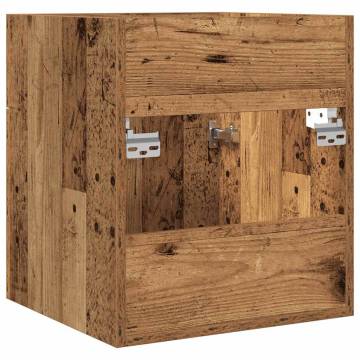  Bathroom Sink Cabinet Old Wood 41x38.5x46 cm Engineered Wood