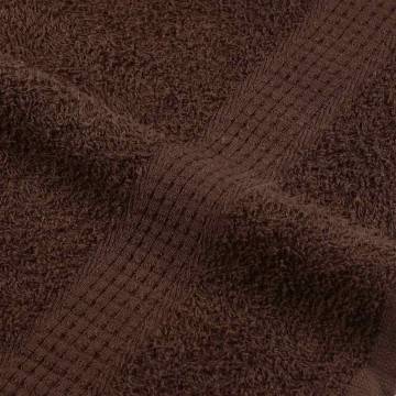  Shower Towels 10 pcs Brown 70x140 cm 360 gsm 100% Cotton