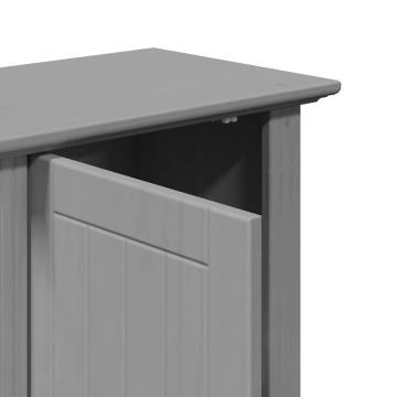  Bathroom Wall Cabinet BODO Grey 44x30x60 cm