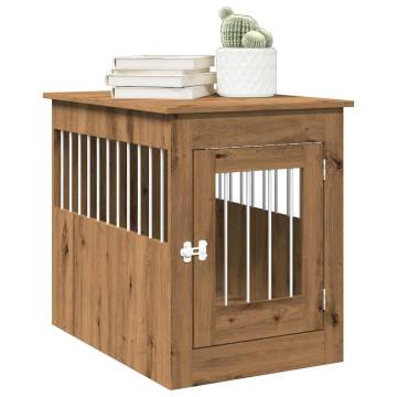  Dog Crate Furniture Artisan Oak 55x80x68 cm Engineered Wood