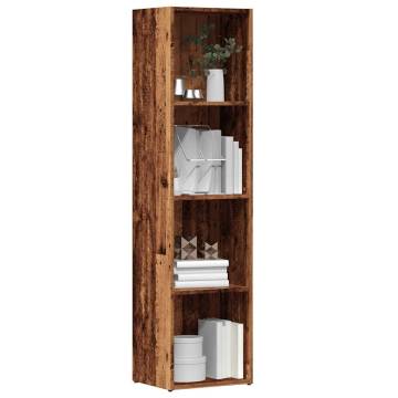  Book Cabinet Old Wood 36x30x114 cm Engineered Wood