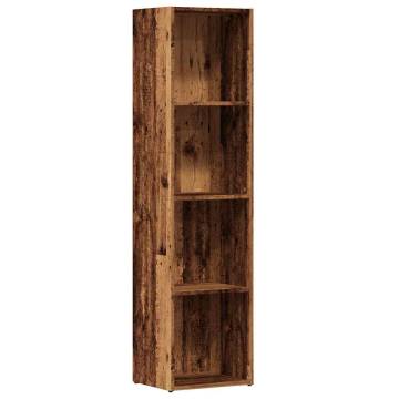  Book Cabinet Old Wood 36x30x114 cm Engineered Wood