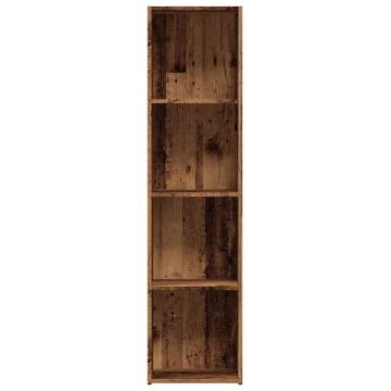  Book Cabinet Old Wood 36x30x114 cm Engineered Wood