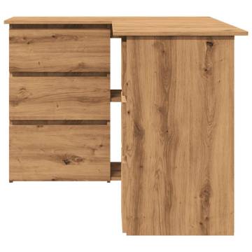  Corner Desk Artisan Oak 145x100x76 cm Engineered Wood