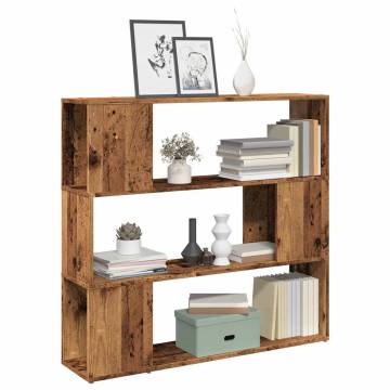  Book CabinetRoom Divider Old Wood 100x24x94 cm