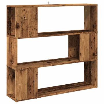  Book CabinetRoom Divider Old Wood 100x24x94 cm