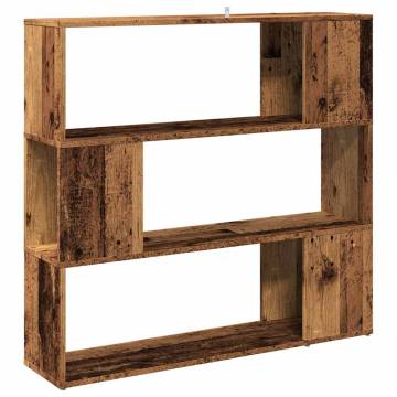  Book CabinetRoom Divider Old Wood 100x24x94 cm