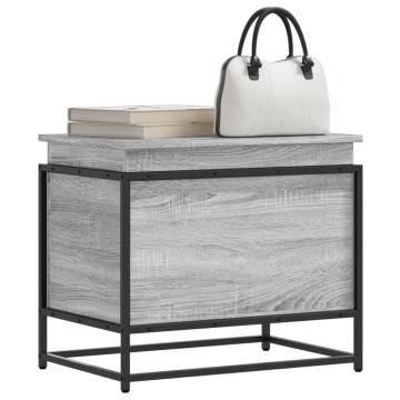  Storage Box with Lid Grey Sonoma 60x40x51.5 cm Engineered Wood