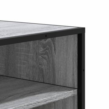  Shoe Cabinet Grey Sonoma 75x38x97.5 cm Engineered Wood and Metal