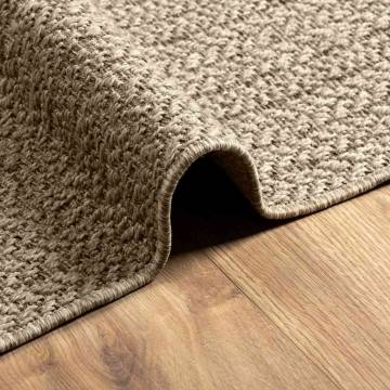  Rug ZIZUR Beige 100x200 cm Jute Look Indoor and Outdoor